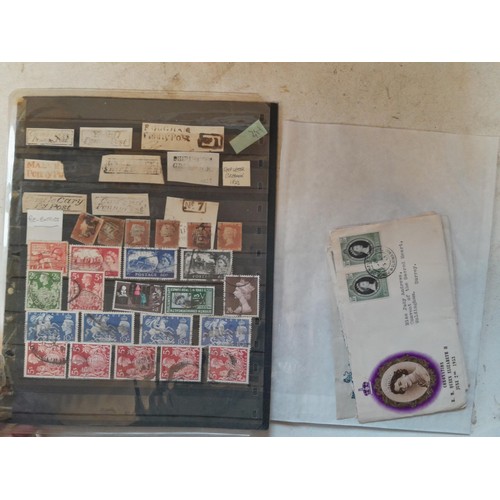 167 - Stamps of GB, Commonwealth and world accumulation plus covers in six albums and cards etc., both min... 