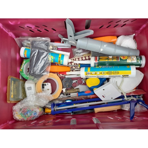 138 - Box of oddments : tools etc.