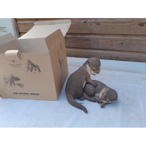 438 - Country Artists Young and Adorable Otter Cubs in box of issue & one other : Natures Heritage boxed r... 