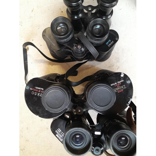 185 - 4 x pairs of binoculars : Scheffel zoom, Swift Tecnar 12 x 50, Prinz 8 x 40
