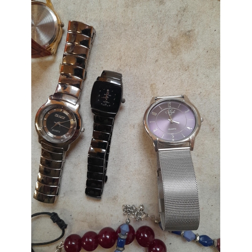 374 - Costume jewellery and watches