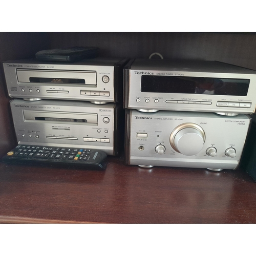 445 - Technics mini hi fi system with speakers SB 50 HDA