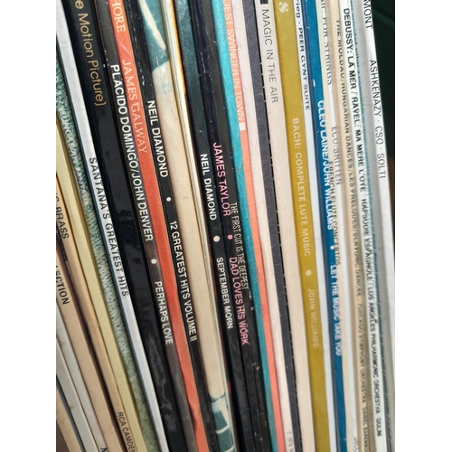 469 - 3 x Boxes of mixed theme records, Classical some stereo press noticed, some singer song writer notic... 