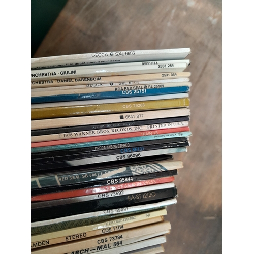 469 - 3 x Boxes of mixed theme records, Classical some stereo press noticed, some singer song writer notic... 