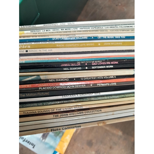 469 - 3 x Boxes of mixed theme records, Classical some stereo press noticed, some singer song writer notic... 