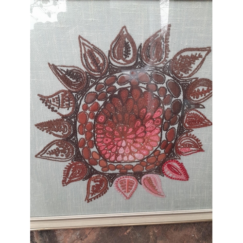 116 - Vintage tapestry with Fred Keetch gallery label on reverse