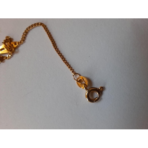 212 - 9 ct gold necklace 2.8 g