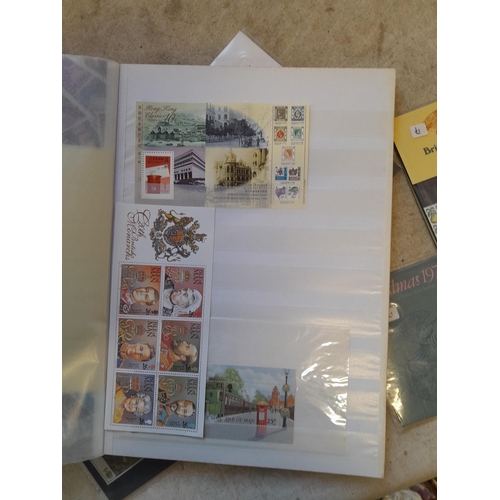 236 - Stamps : stockbook of mint, unused and a few used stamps, mainly GB, Christmas stamps in packets and... 