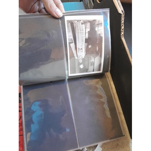 241 - Postcards : empty albums, card sleeves, postcards of Lynmouth, Alcaster and environs, political figu... 