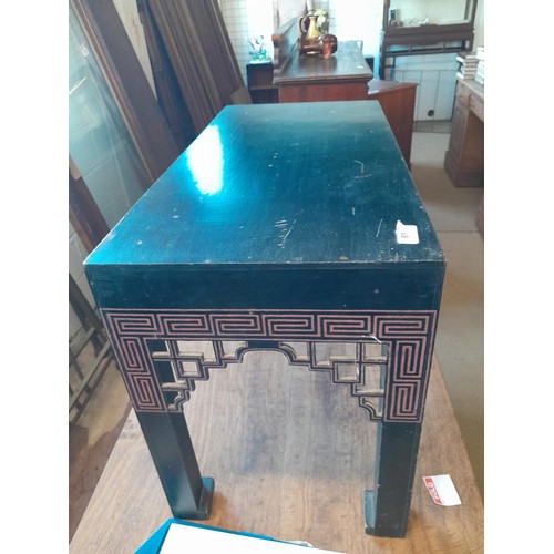 61 - Vintage Chinese tea table 71 cms x 45 cms x 35 cms