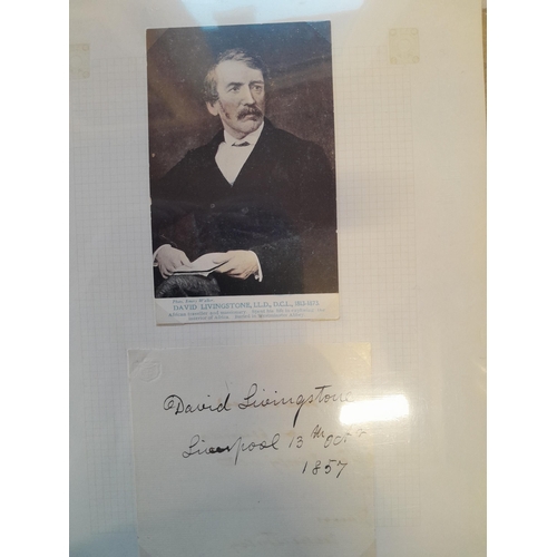 Ephemera : David Livingstone signature (Explorer), Cecil Rhodes letter ...