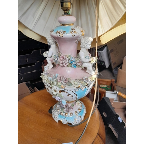 39 - Pale blue Chinese celadon vase drill for a lamp and other lamps