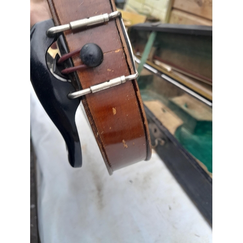 62 - Early 20th century Czechoslovakian students violin in wooden case
