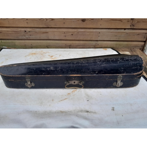62 - Early 20th century Czechoslovakian students violin in wooden case