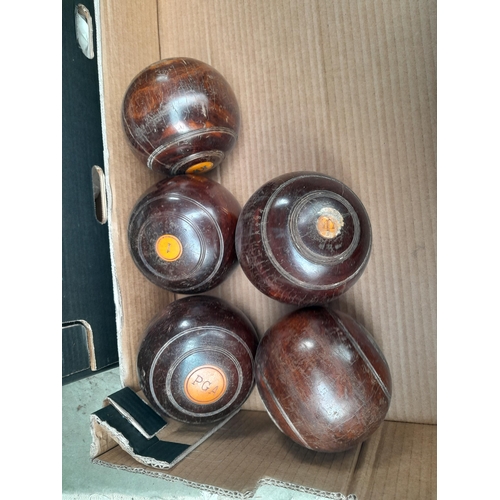 65 - 12 x vintage bowling woods, mixed era