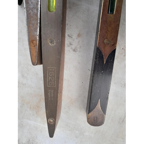 68 - Collection of vintage and antique spirit levels : Rabone and others