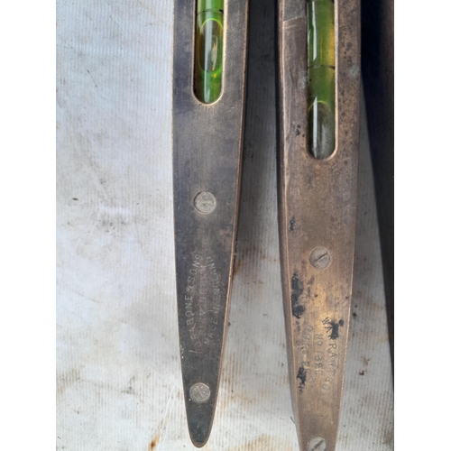 68 - Collection of vintage and antique spirit levels : Rabone and others