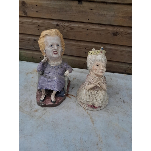 69 - 2 x studio pottery figures