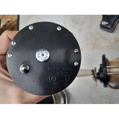 76 - Interesting array of vintage fishing reels : multipliers by Penn, Shakespeare, Allcock Arielite, Int... 