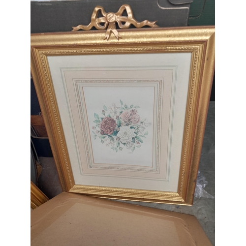 79 - Variety of modern and vintage prints, Edwardian and later mirrors