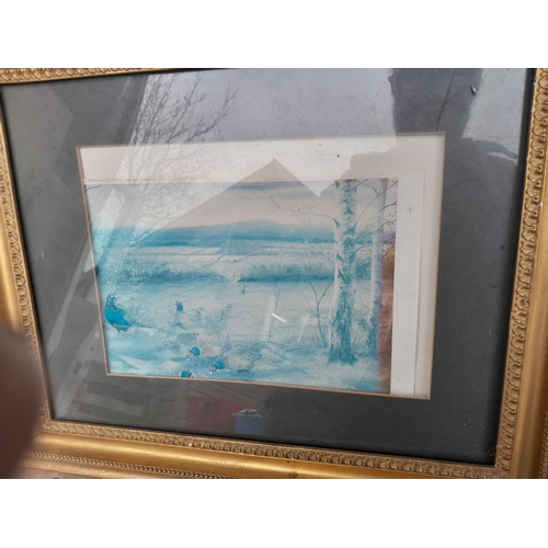 79 - Variety of modern and vintage prints, Edwardian and later mirrors