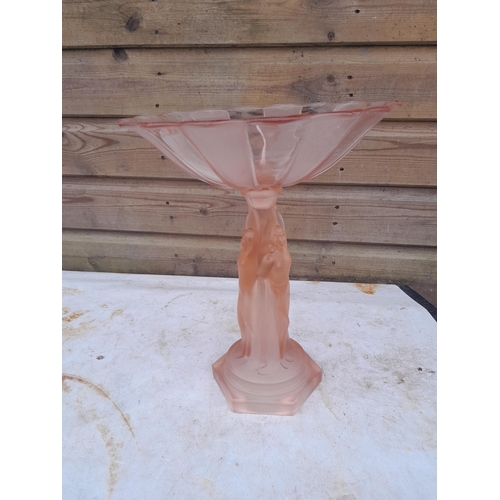 81 - Depression era glass centre piece