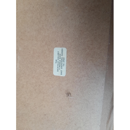 83 - Various paintings : Japanese style watercolour, naive oil on board a, watercolour portrait from earl... 