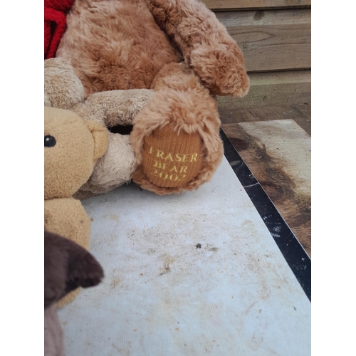 96 - Assorted teddy bears including Fraser Bear