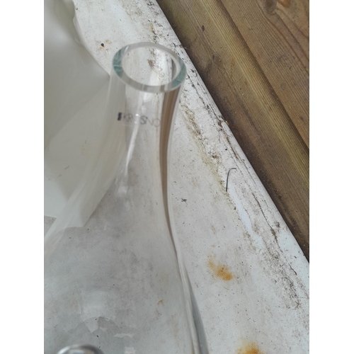 102 - Assorted glassware : paperweight, Krosno decanter