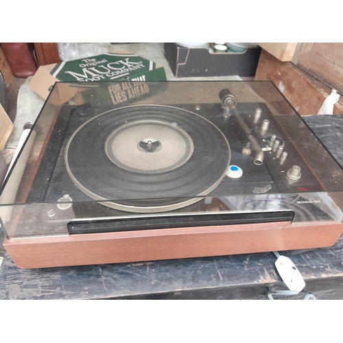 105 - Vintage stereo : 2 x B & O Beogram 1500 turntables for spares, not cartridge and untested and  stere... 