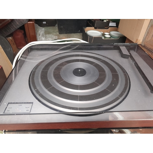 105 - Vintage stereo : 2 x B & O Beogram 1500 turntables for spares, not cartridge and untested and  stere... 