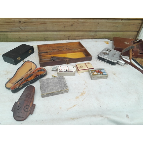 108 - Woodenware and leather wallets