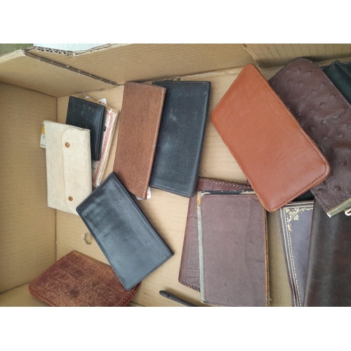 108 - Woodenware and leather wallets