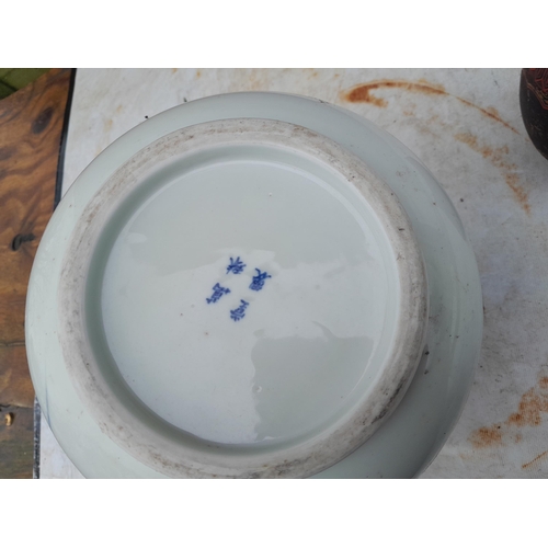 114 - Vintage studio pottery Japanese vase and 19th century Japanese porcelain vase