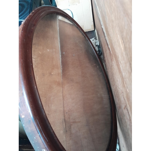 115 - Variety of prints and pictures, watercolours, 19th century glass studded oval mirror, watercolour in... 