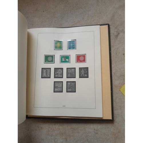 138 - Stamps of West Germany on printed pages, mint unused and used , partially filled in Linder album