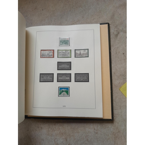 138 - Stamps of West Germany on printed pages, mint unused and used , partially filled in Linder album