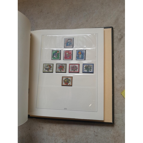 138 - Stamps of West Germany on printed pages, mint unused and used , partially filled in Linder album