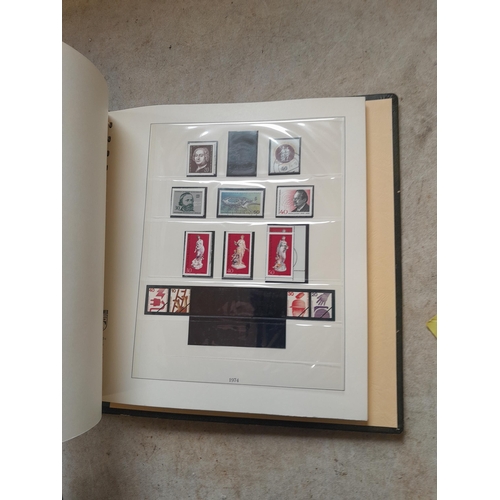 138 - Stamps of West Germany on printed pages, mint unused and used , partially filled in Linder album