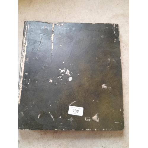 138 - Stamps of West Germany on printed pages, mint unused and used , partially filled in Linder album