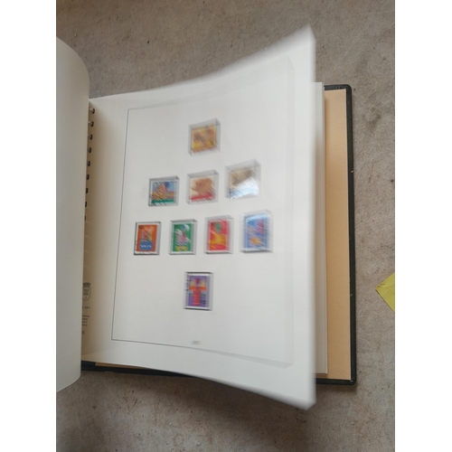 138 - Stamps of West Germany on printed pages, mint unused and used , partially filled in Linder album