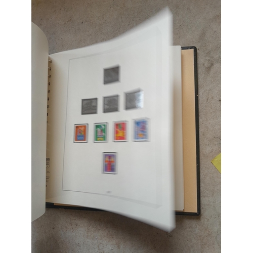 138 - Stamps of West Germany on printed pages, mint unused and used , partially filled in Linder album