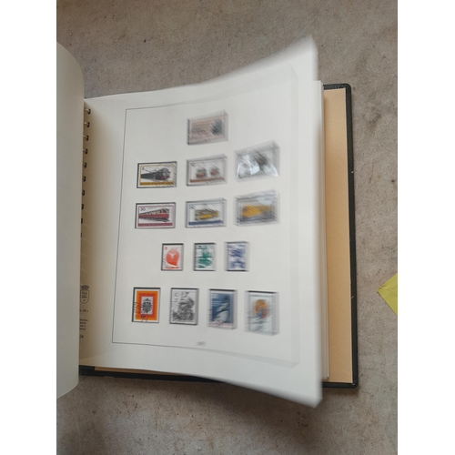 138 - Stamps of West Germany on printed pages, mint unused and used , partially filled in Linder album