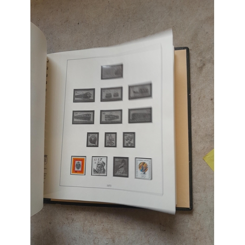 138 - Stamps of West Germany on printed pages, mint unused and used , partially filled in Linder album