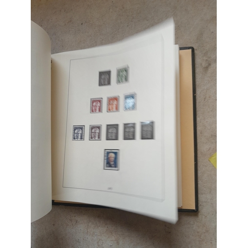 138 - Stamps of West Germany on printed pages, mint unused and used , partially filled in Linder album