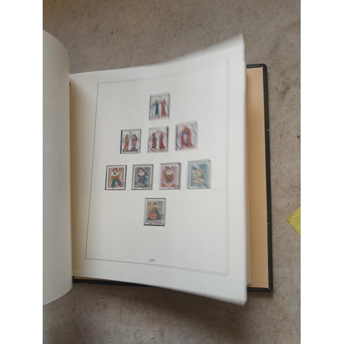 138 - Stamps of West Germany on printed pages, mint unused and used , partially filled in Linder album