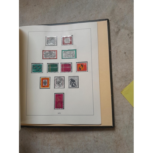 138 - Stamps of West Germany on printed pages, mint unused and used , partially filled in Linder album