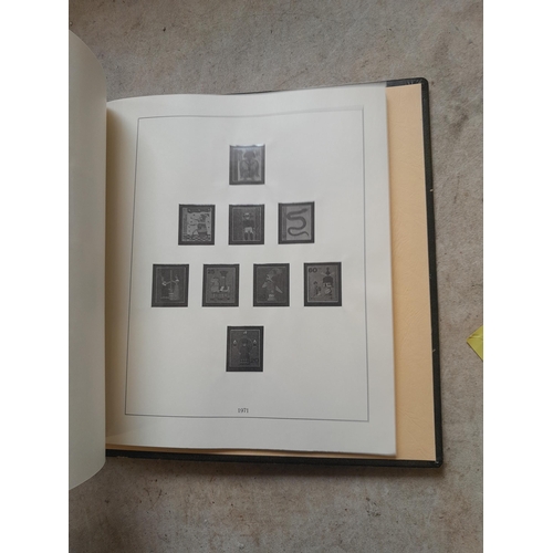 138 - Stamps of West Germany on printed pages, mint unused and used , partially filled in Linder album