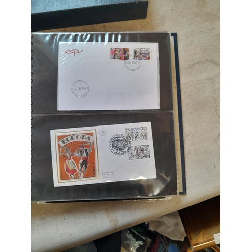 151 - Stamps : Collection of Europa Covers and stamps in an FDC album