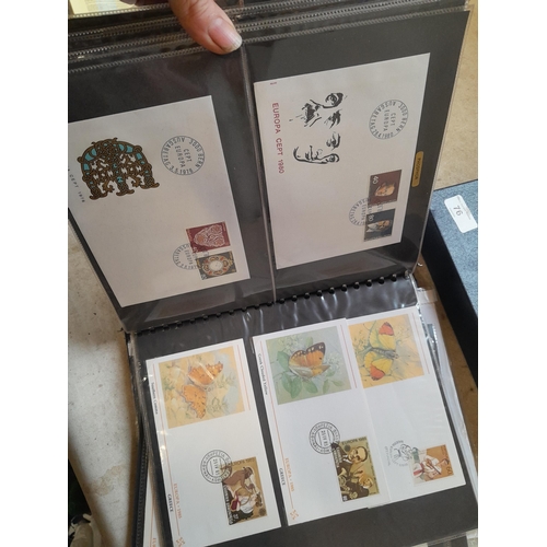 151 - Stamps : Collection of Europa Covers and stamps in an FDC album